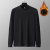 Men's Mid-neck Warm Top Plus Size 9xl Half-high Collar Long-sleeved with Bottoming Shirt In Winter