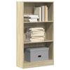 VidaXL Bookcase Sonoma Oak 60x24x109 Cm Engineered Wood, Bookshelf, Book Holder, Book Support, Cabinet 857805