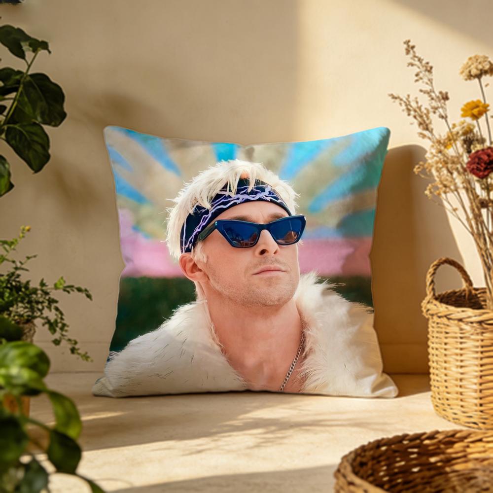 Trendy RRyan Goslinging Cushion Cover Versatile DoubleSided Pillow Case Fit for Sofa Bed Car  Daily Decor
