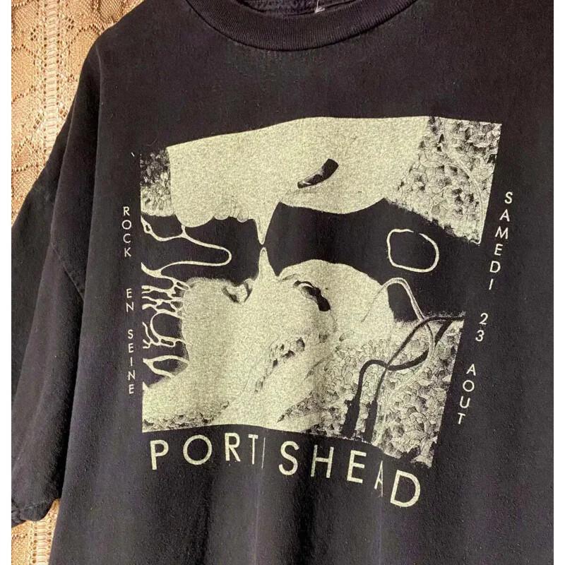 Vintage Portishead Shirt Black Graphic Short Sleeve Unisex Tshirt Reprint Unisex T-Shirt