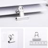 Stationery Memo Clip School Office Supplies Paper Clips Binder Clip Round Metal Clamp Ticket Clamp