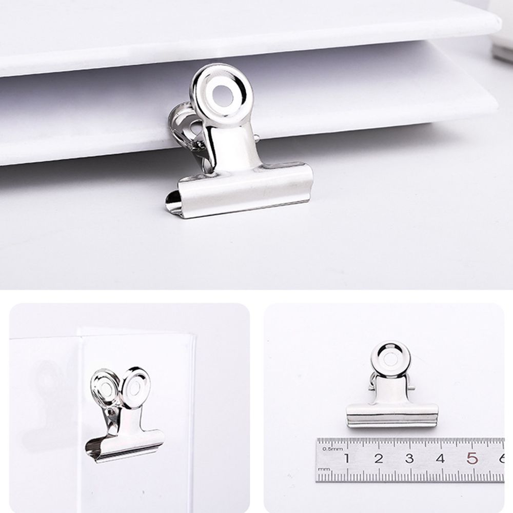 Stationery Memo Clip School Office Supplies Paper Clips Binder Clip Round Metal Clamp Ticket Clamp