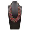 Creative Colored Wooden Bead Woven Necklace Neck Accessories For Men And Women