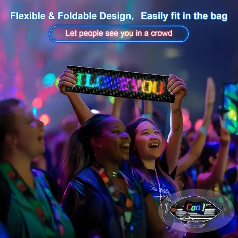 Programmable LED Matrix Pixel DC 5V RGB LED Car Sign Animation Panel DIY Bluetooth App Control LED Panel Flexible Display Light