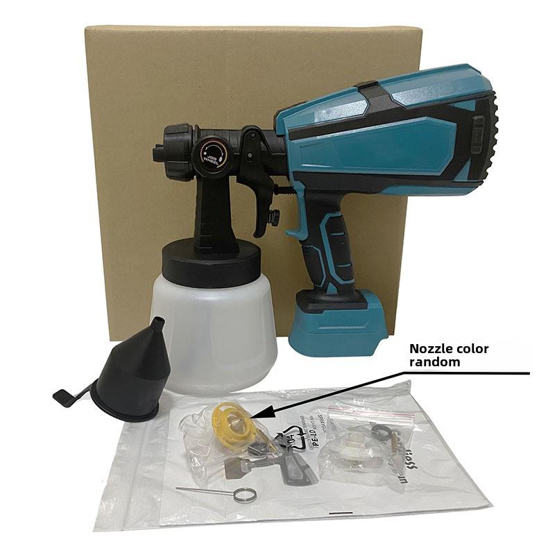 Краскораспылитель с литиевой аккумуляторной батареей 18 В: Портативный электрический краскопульт для стен и латексной краски