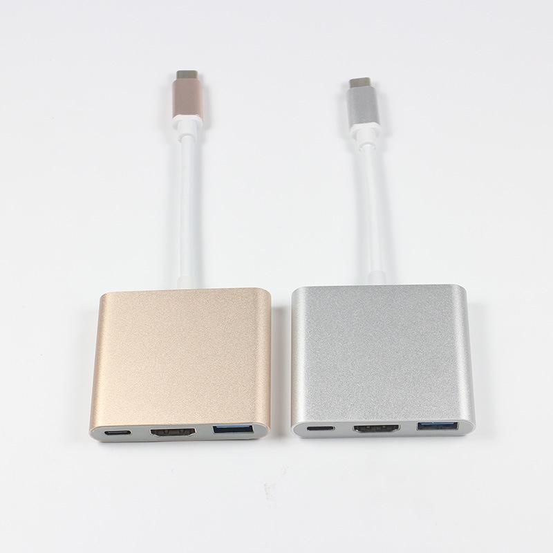 Конвертер USB-C в HDMI 4K для Switch - Адаптер три-в-одном