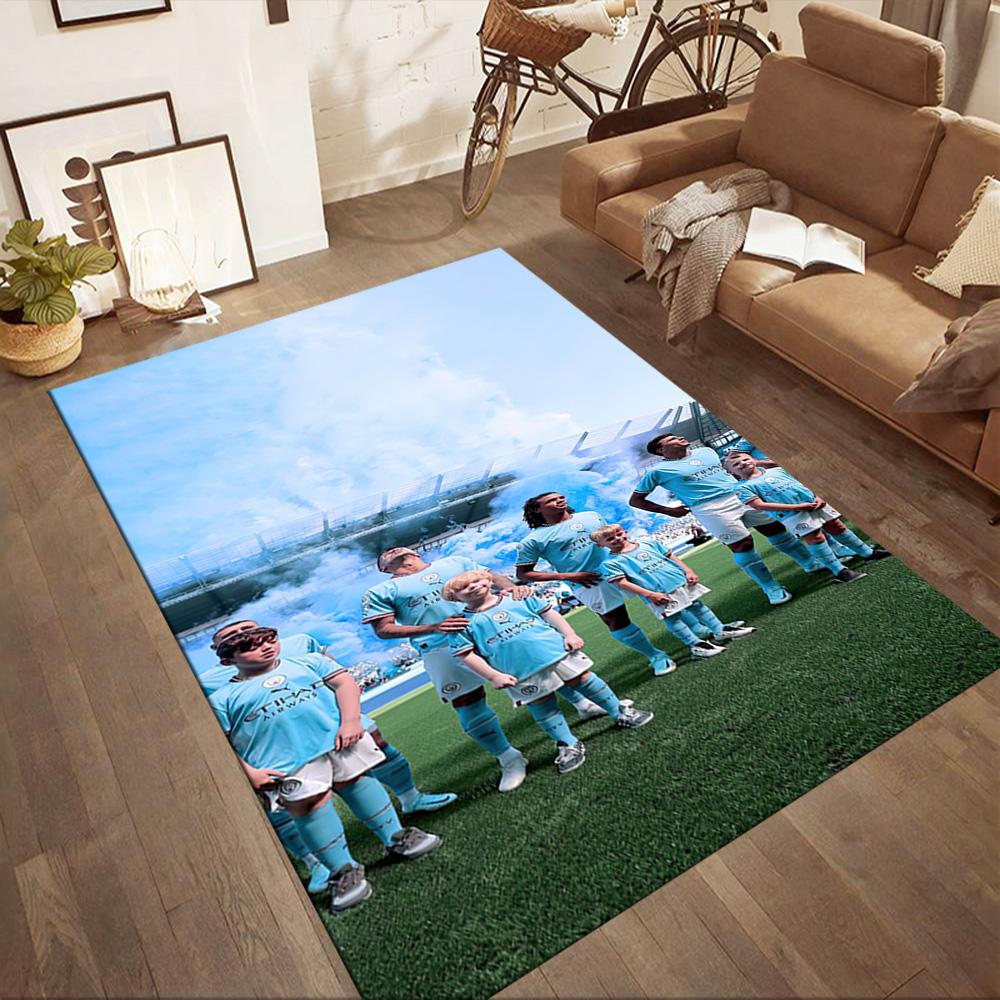 Manchester City Floor Rug Office Rug Perfect For Hallway Dormitory Foyer Decorate Room Antislip Carpet Anime Office Decor Best For Christmas