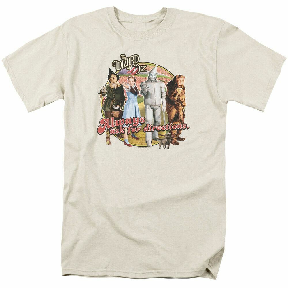 26 The Wizard of Oz Directions T Shirt Licensed Movie Retro Classic Tee New Cream Unisex T-Shirt