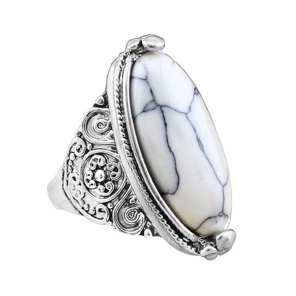 Женское винтажное овальное бирюзовое античное посеребренное кольцо с резьбой ювелирные изделия AVE