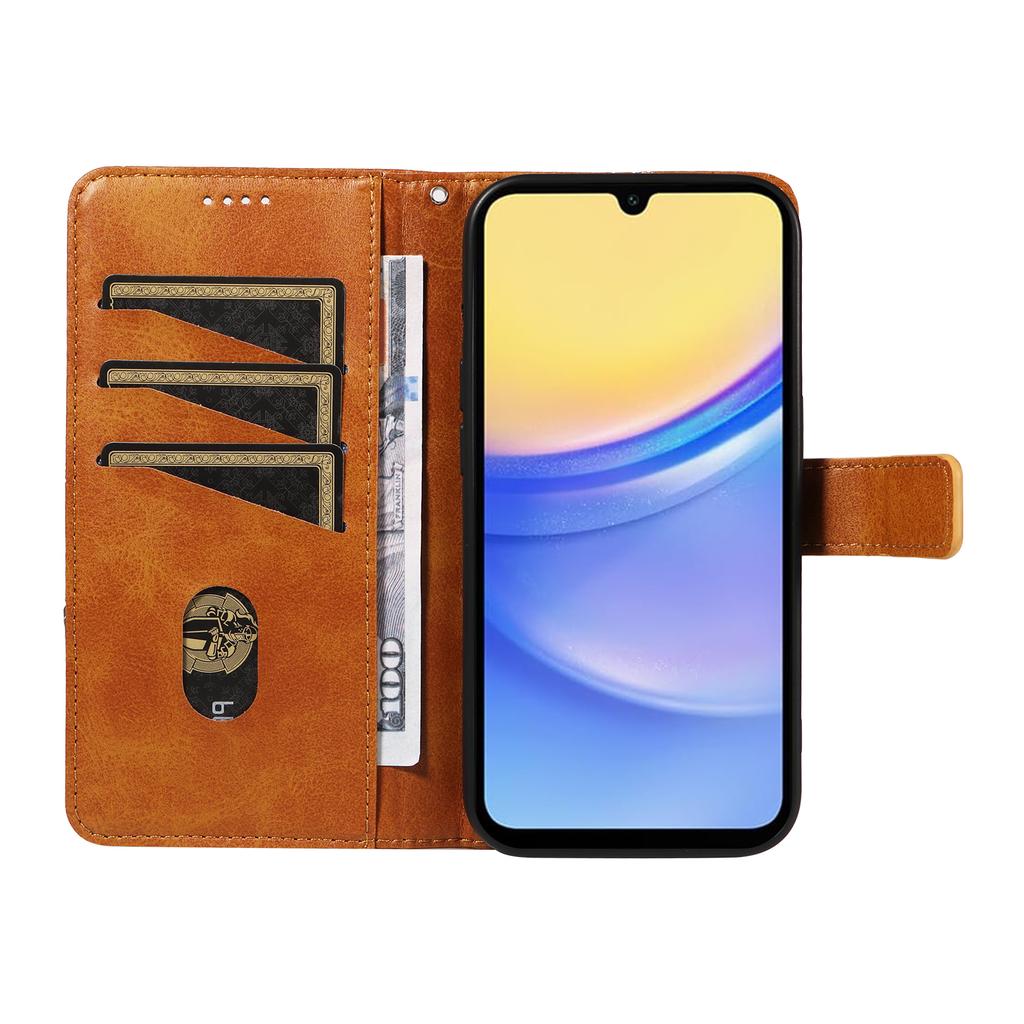 For Samsung Galaxy A15 5G Case Flip Geometric Line Leather Phone Cover