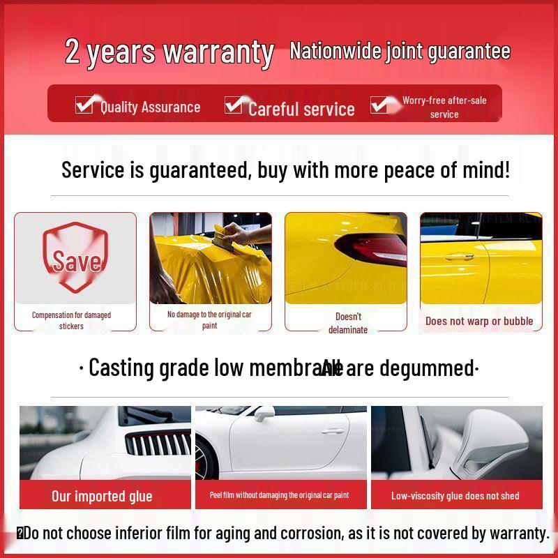 Car PET Film: Beetroot Purple, Glacier Blue, Piano White, Glossy Black - Full Vehicle Color Change Wrap.
