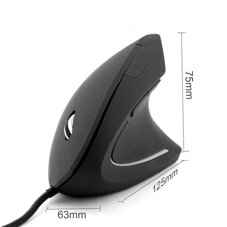 Эргономичная вертикальная USB-мышь с проводом - Креативный офисный дизайн, Хит продаж