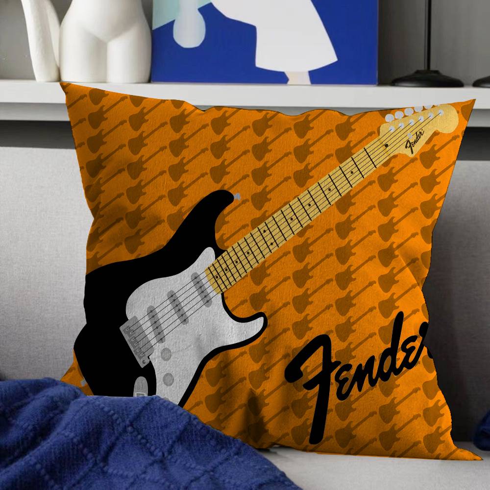 Fender Guitar Pillow Cushion Cover Pillowcase Living Room Sofa Home Decor Customized