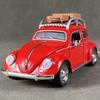 AABLC1 1:32 Volkswagen Beetle Travel version Compact sedan Alloy Metal Diecast Model Car Sound & Light Pull Back Collectibles Hobby Boy