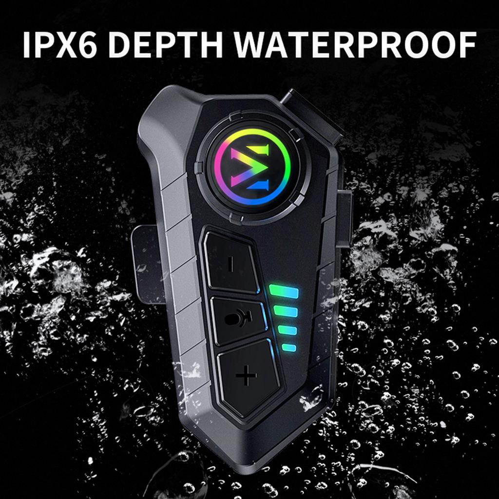 Motorcycle BT5.3 Intercom Headset Noise Cancellation Compatible with A Variety of Helmets
