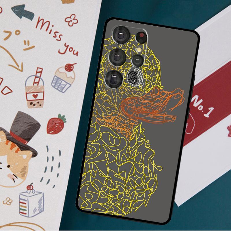 Yellow Duck Case For Samsung Galaxy S23 S22 Ultra S21 S20 FE S9 S10 S22 Plus Note 20 Note 10 Plus Cover