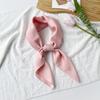 Женский маленький квадратный платок, Однотонный платок, Защита от солнца, Резинка для волос, Тонкий дизайн, Однотонный платок, Элегантность