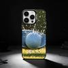 Golf BALL Phone Case For iPhone 17,16,15,14,13,12,11 Plus,Pro Max,XS,Colored silver phone case