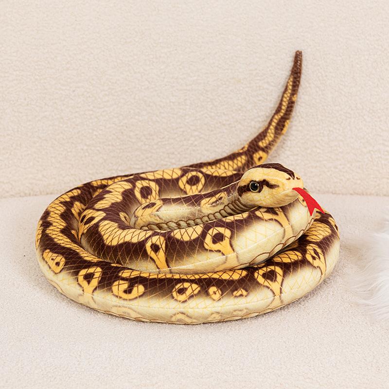 Snake Green Snake Brown Snake Plush Toy Photo Studio Photo Props Zoo Snake Doll Ornament