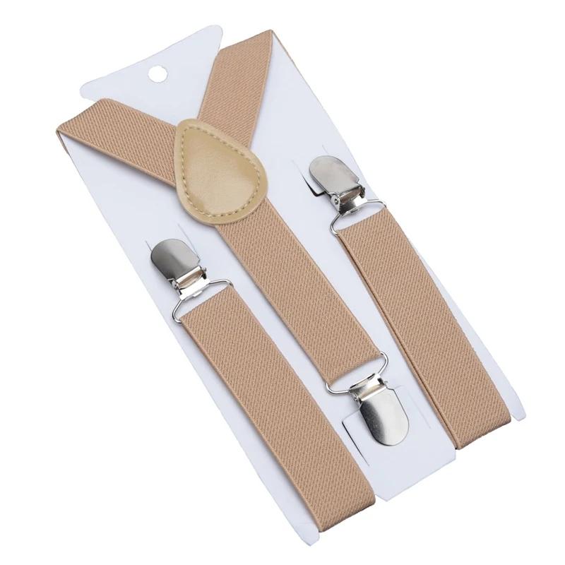 Эластичные детские подтяжки черного цвета, модные детские подтяжки для мальчиков и девочек, регулируемые подтяжки, детские свадебные галстуки, аксессуары