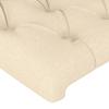Tête de lit - Maison Exclusive - Crème - 180 x 7 x 118/128 cm - Hauteur réglable