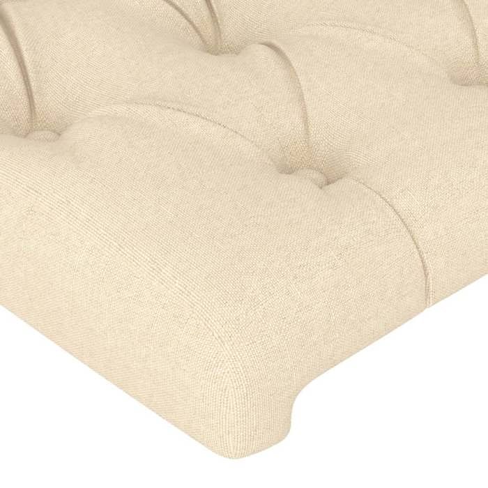 Tête de lit - Maison Exclusive - Crème - 180 x 7 x 118/128 cm - Hauteur réglable