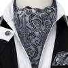 Мужской деловой Новинка, галстук, шелковые шарфы Ascot, набор галстуков для мужчин, носовой платок, набор запонок