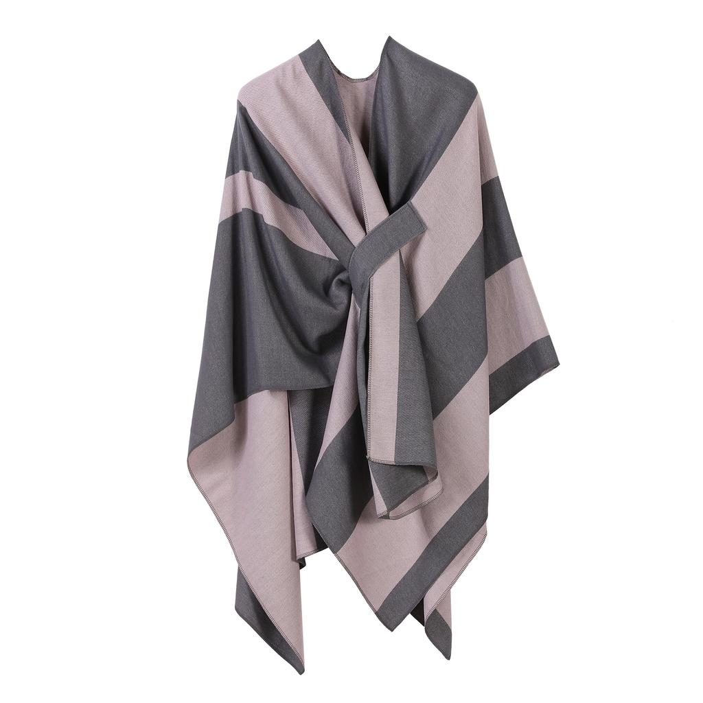 Ladies' Fashionable Knitted Shawl, High-end Travel Wear, Imitation Cashmere Cloak