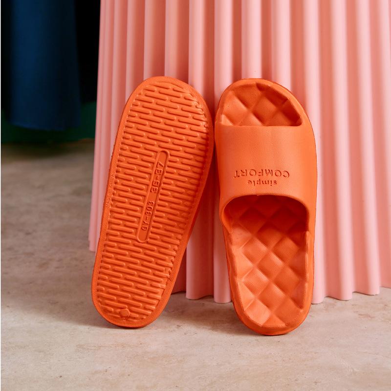 Тапочки унисекс, женские летние домашние домашние пары с толстой подошвой, нескользящие мягкие сандалии для ванной комнаты, классные сандалии