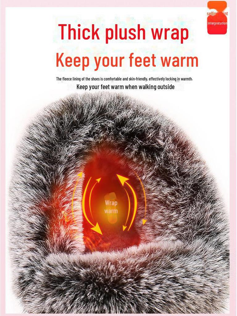 Теплая зимняя обувь с бархатной подкладкой для женщин среднего и пожилого возраста - легкие, мягкие, нескользящие ботинки из ткани Old Beijing