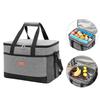 35L Large Capacity Collapsible Cooler Bag Multifunctional Insulated Picnic Lunch Bag for Outdoor Travel Camping BBQ Family Party