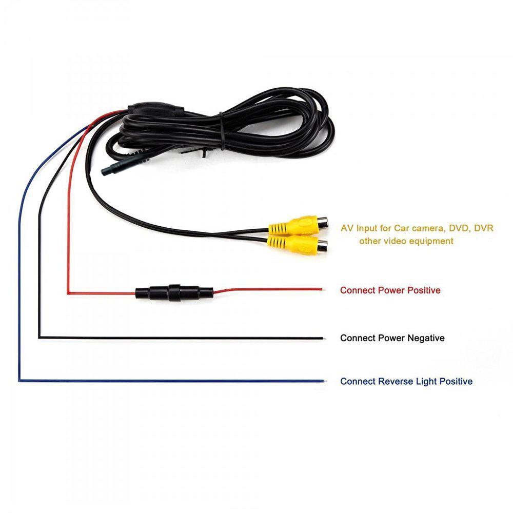 Podofo Система парковки автомобиля для грузовика RV Van Trail заднего вида, обратный 7-дюймовый цветной ЖК-монитор с 2 видеовходами, 2 AV-входа для камеры заднего вида DVD VCD