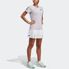 Adidas Клубная плиссированная теннисная юбка женская, белая HT7184