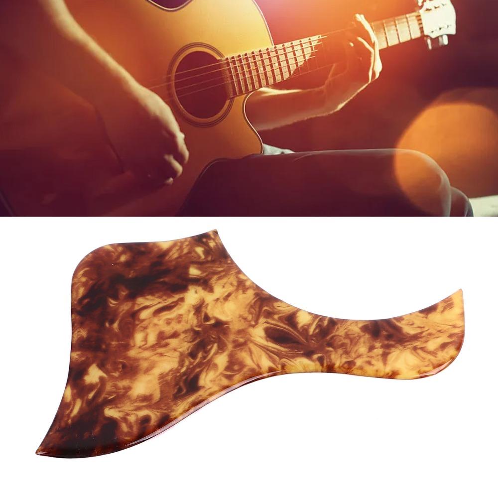 Self Adhesive Acoustic Guitar Pickguard Clear Amber Scratch Plate Guitar Pickguard Acoustic Guitar