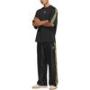 adidas Оригинальные спортивные брюки SST для мужчин Черный/Металлический золотой Умеренные JW1853