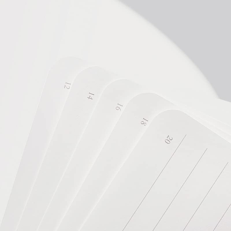 PAPERIDEAS Hardcover Notebook, A5, (Horizontal Lined, Pink)