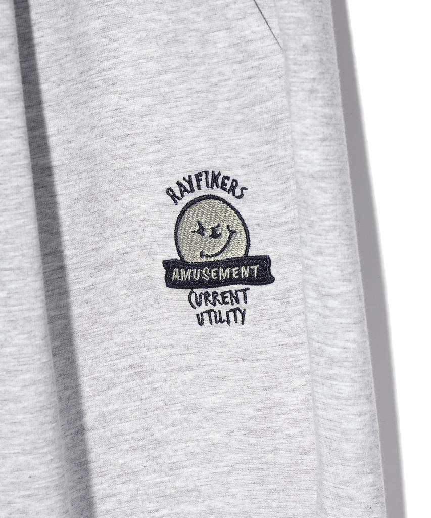 RAYFIKERS Wicked Smile One-Pleat Sweat Shorts Melange Grey (Mo7Pu493-097)