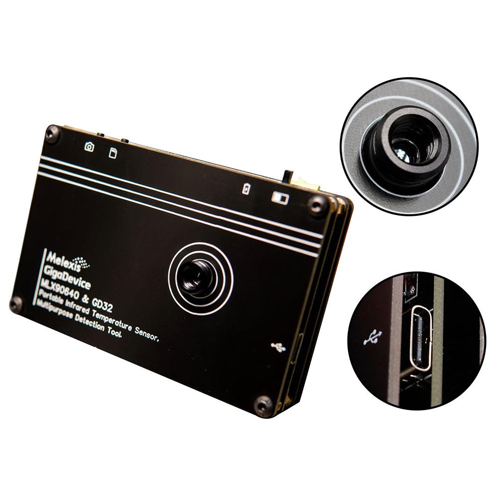 MLX90640 3,4-дюймовый ЖК-цифровой тепловизор Компактный инструмент для проверки тепловизионной камеры