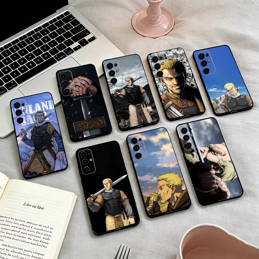 Anime Vinland-d Saga Askeladd Phone Case For Samsung S25,S24,S21,S22,S23,S30,Ultra,S20,Plus,Fe,Lite,Note,10,Black Cover