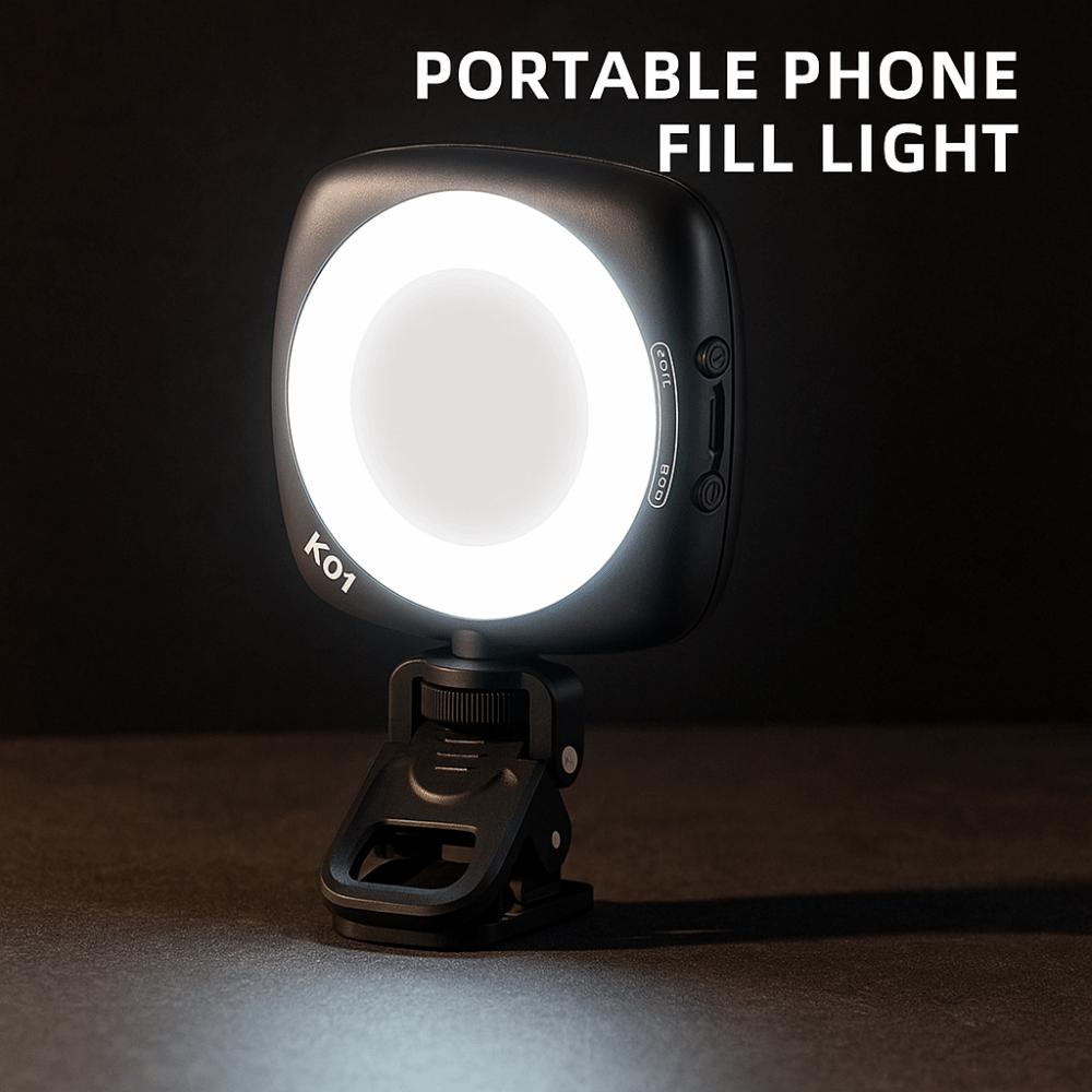 Portable Phone Selfie Light Rechargeable LED Phone Fill Light Mobile Phone Fill Light  Conference