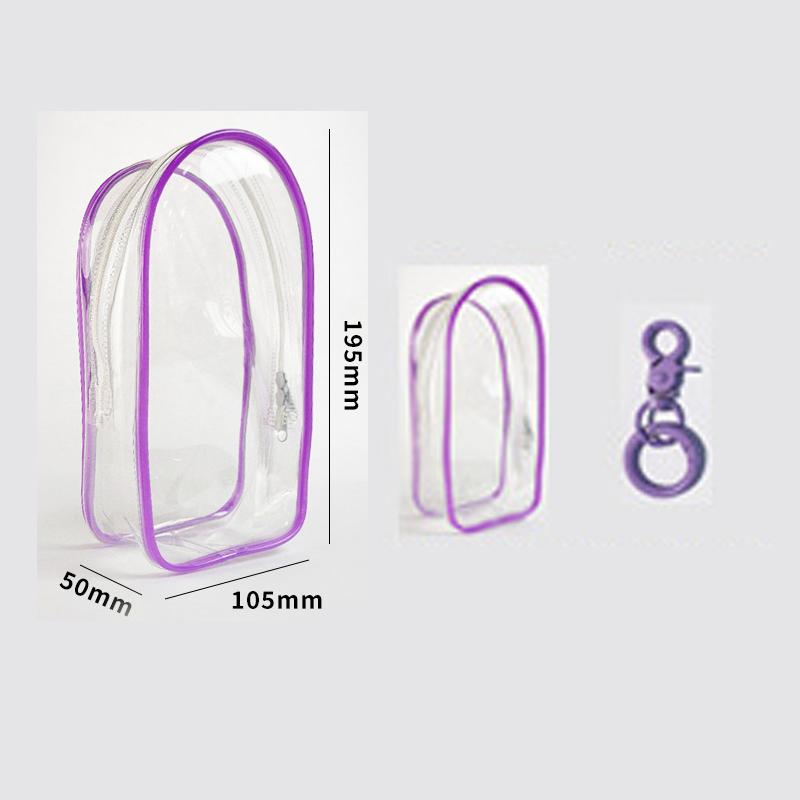 1 шт. прозрачный ПВХ защитный чехол брелок сумка для хранения органайзер коробка игрушка кукла подарочная сумка пыленепроницаемая подвесная сумка