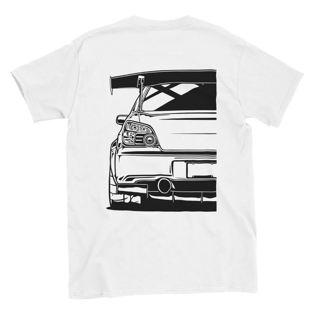 JDM Машины - Уличный Гонщик - Классическая Унисекс Футболка с Круглым Вырезом Унисекс Футболка