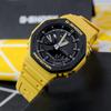 Casio Серия с двойным дисплеем LCD/Стрелки Восьмиугольная Фермерский дом Дуб Брюс Ли Цветовое сочетание Уличный Ретро Водонепроницаемый Спортивный Кварцевый механизм GA-2110SU-9A