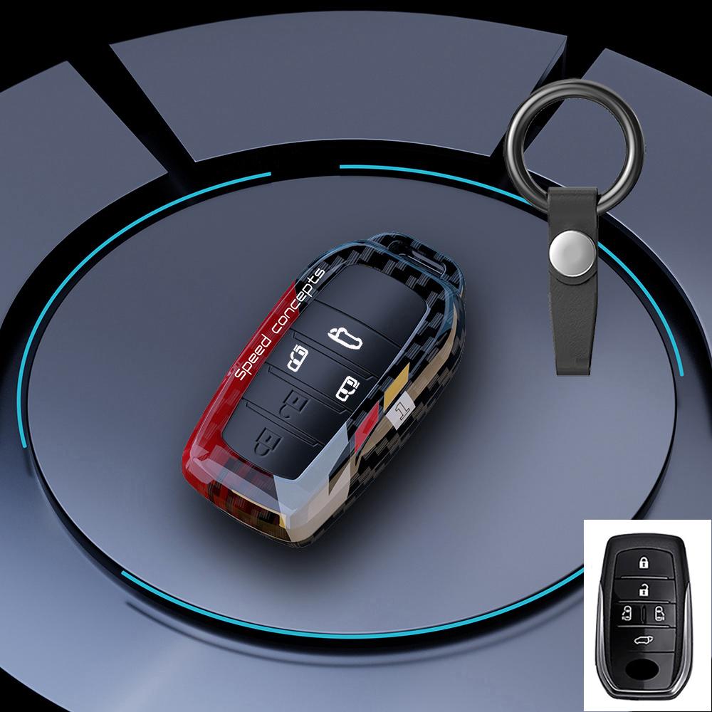 Чехол-брелок для ключа автомобиля с граффити для Toyota Corolla Land Cruiser Prado Crown Yaris Sienna Alphard Cross Hilux Fortuner Camry