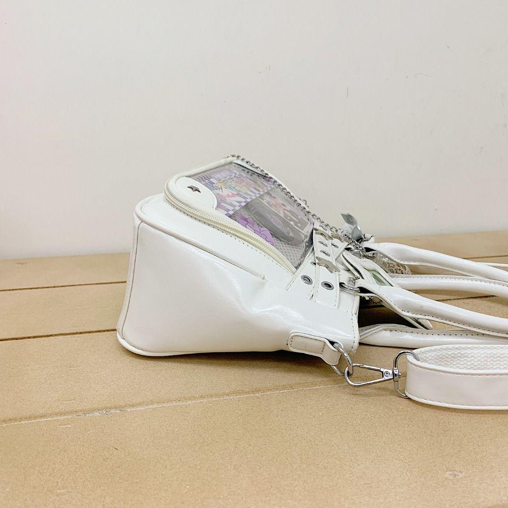 Y2K Star Itabag Nylon PVC Transparent Shoulder Bag Creative Anime Tote Bag Men