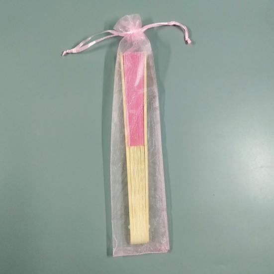 Шелковый складной веер бамбуковый легкий ручной веер с мешочком из органзы веер для гостей на свадьбу украшение для вечеринки