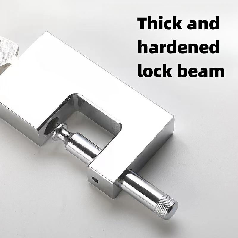 Навесной замок повышенной прочности с 3 ключами, дверь гаража, сарая, окно, шкафчик, склад, смелый, водонепроницаемый, имитация, лом, устойчивый к ржавчине, замок, противоугонный