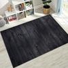 Rainbow Retro Wooden Board Black Brown Wood Grain Rug for Bedroom Living Room Sofa Home Doormat Decor,Large Non-slip Floor Mat