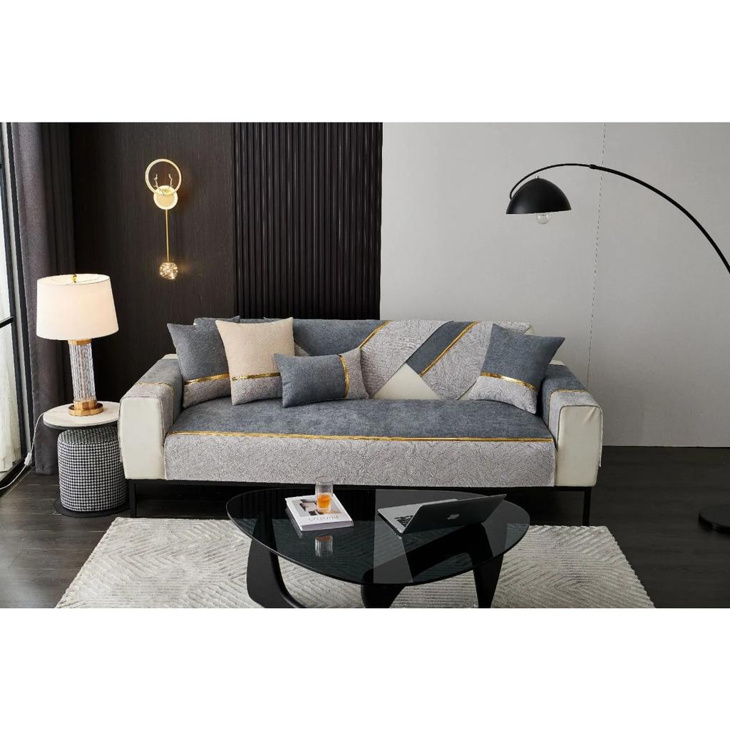 Роскошный чехол для дивана из шенилла Nordic Four Seasons Universal Anti-slip для дивана, подушка для украшения гостиной, чехол для диванного полотенца