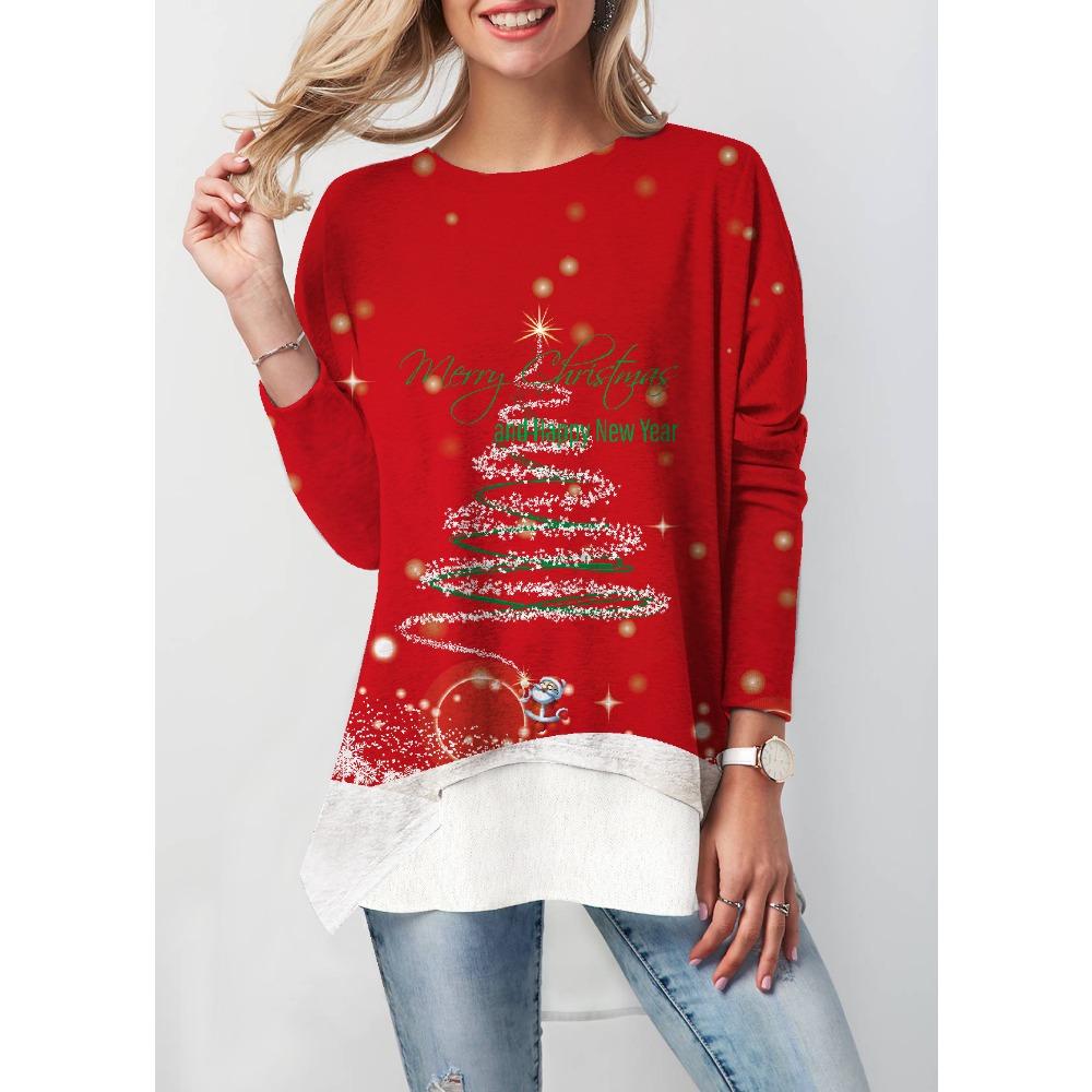 JPNTKY Женская мода повседневная осень-зима с длинным рукавом и круглым вырезом блузки и рубашки